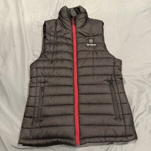 Ororo Heated Puffer Vest  Mens Medium Black  Quilted Full Zip  NO BATTERY
